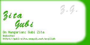 zita gubi business card